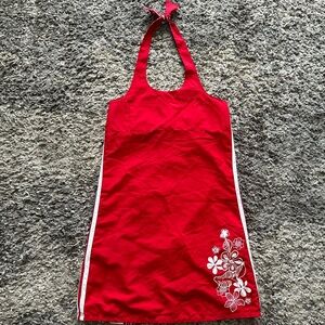 🛑SOLD🛑Early 2000s reversible halter dress